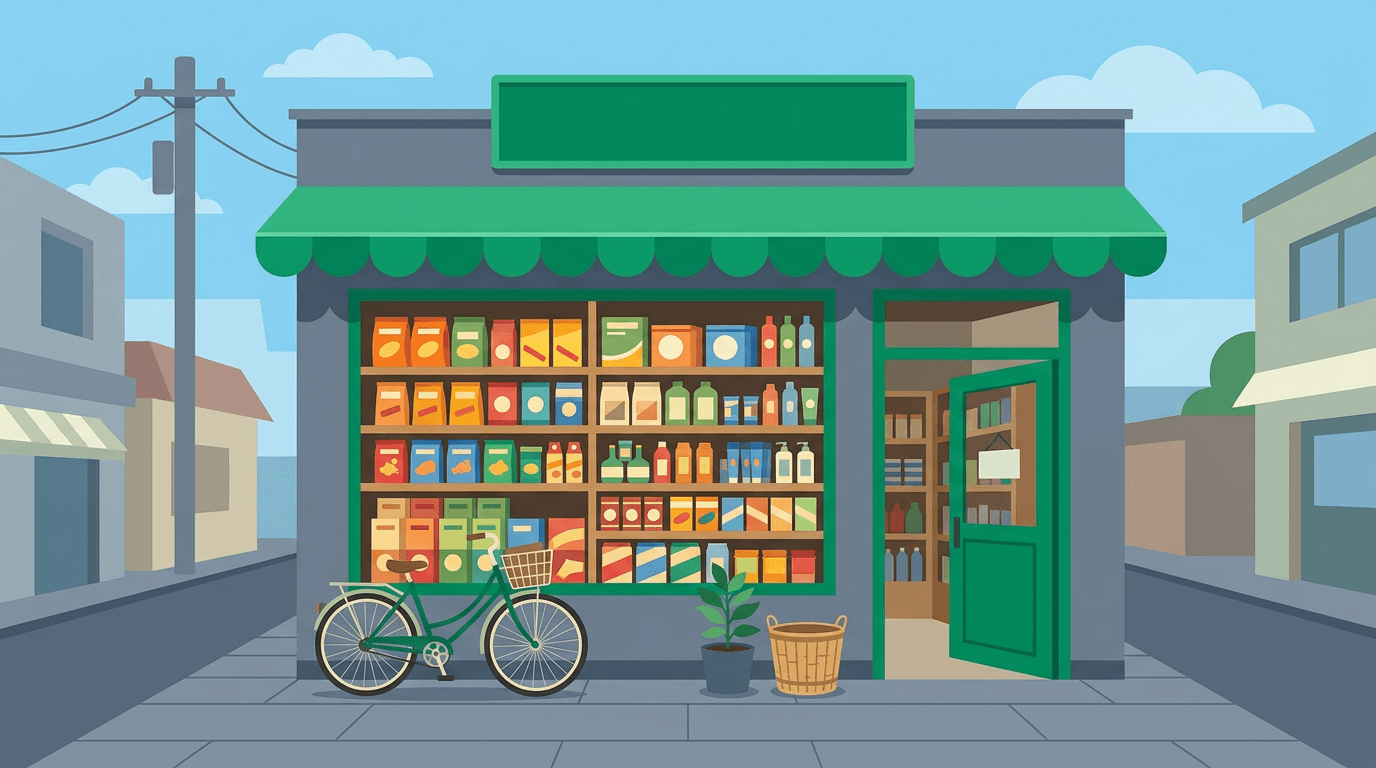 Ảnh bìa blog: cửa hàng tổng hợp — bán lẻ đa ngành