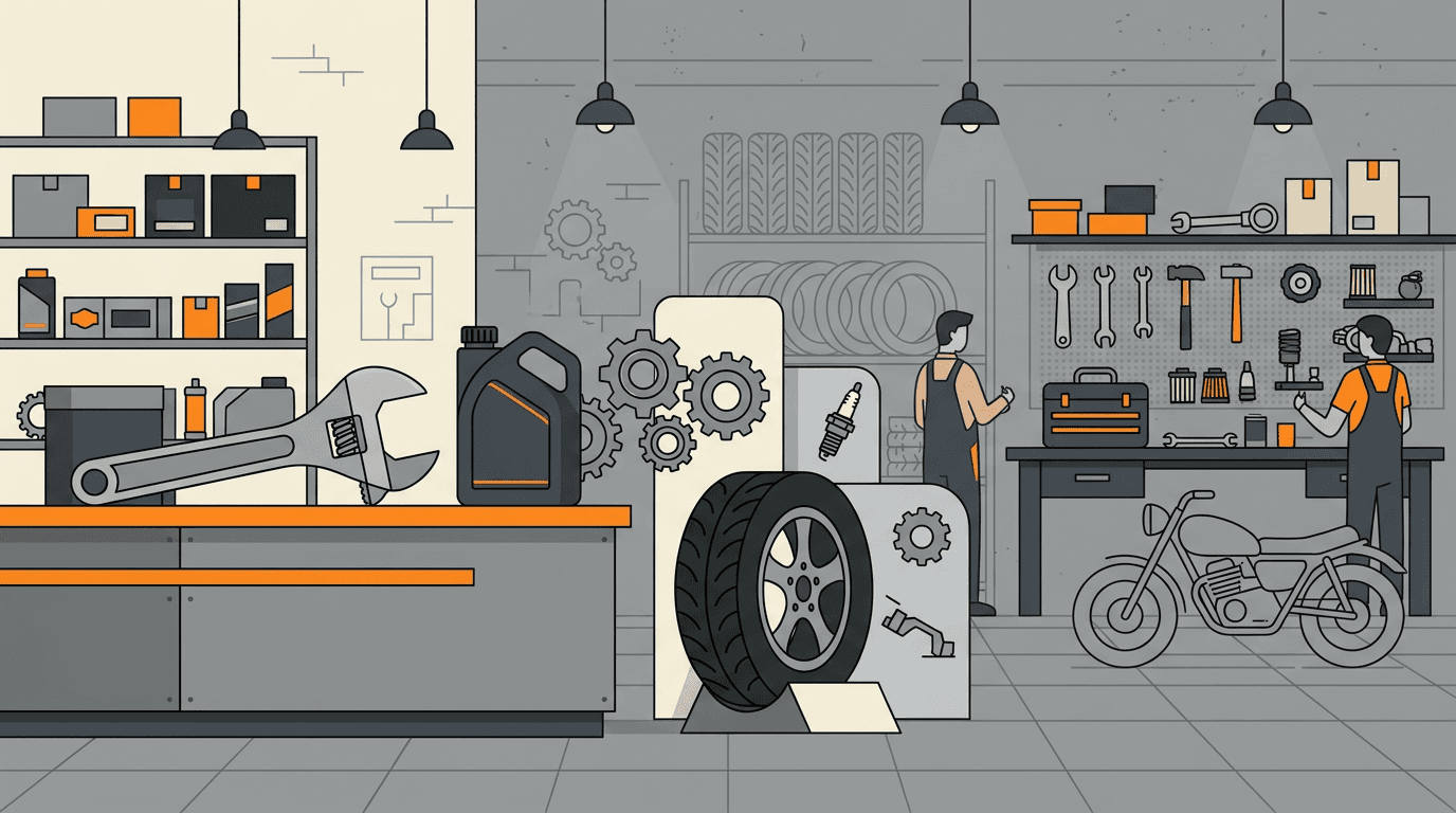 Ảnh bìa blog: phụ tùng ô tô xe máy, công cụ — kho và mã OEM